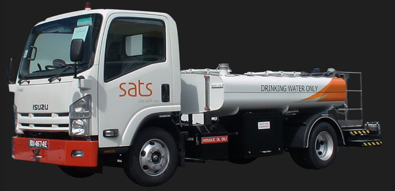 환경 자재 4000L 급수 트럭 Isuzu 섀시
